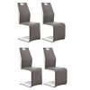 Lot De 4 Chaises Design "Avida" 103cm Gris & Blanc 1 Lot De 4 Chaises Design "Avida" 103cm Gris & Blanc -Magasin de meubles de restaurant chaise 15746857
