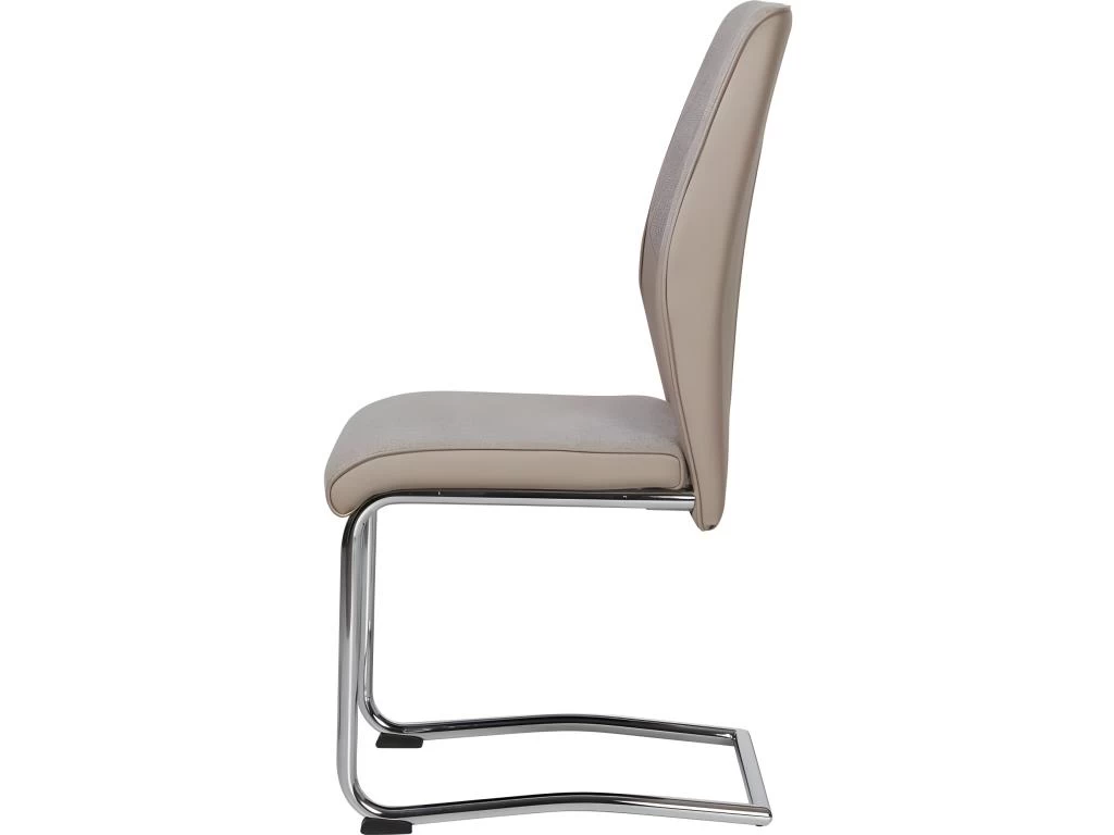 Lot De 4 Chaises Design "Midway" 100cm Taupe 6 Lot De 4 Chaises Design "Midway" 100cm Taupe – Image 4