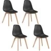 Lot De 4 Chaises Scandinaves "Pesuo" 82cm Noir 2 Lot De 4 Chaises Scandinaves "Pesuo" 82cm Noir -Magasin de meubles de restaurant chaise 15762967