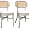 Lot De 2 Chaises De Salle à Manger Cuisine Design Classique Lin Gris CDS020563