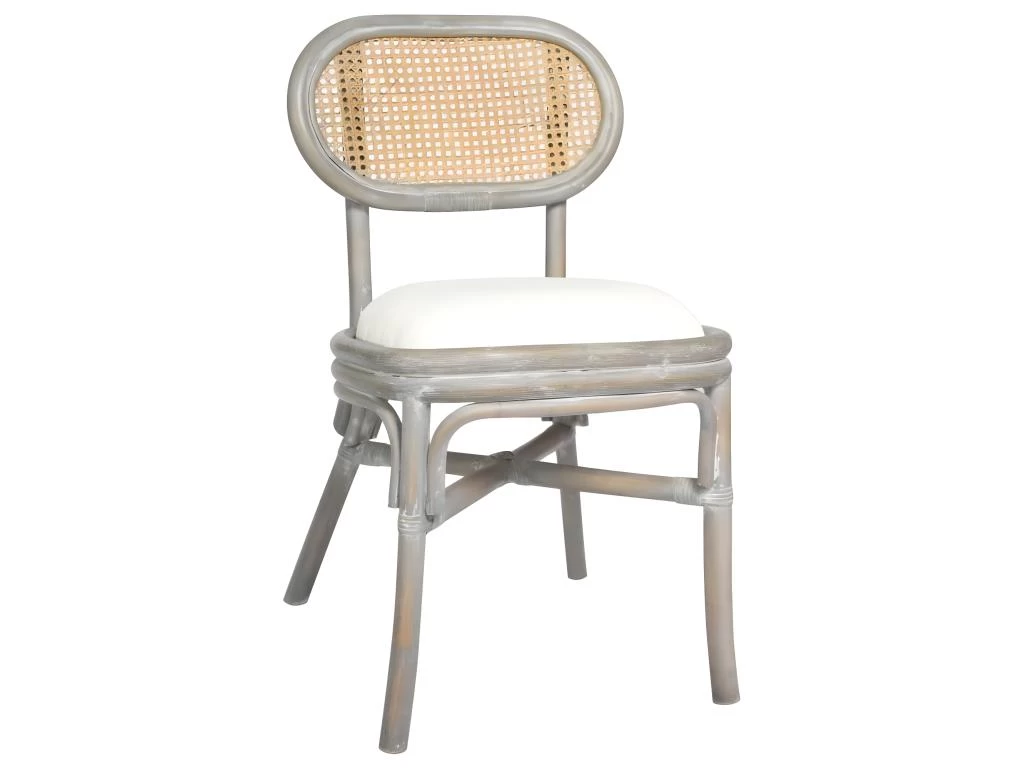 Lot De 2 Chaises De Salle à Manger Cuisine Design Classique Lin Gris CDS020563 4 Lot De 2 Chaises De Salle à Manger Cuisine Design Classique Lin Gris CDS020563 – Image 2