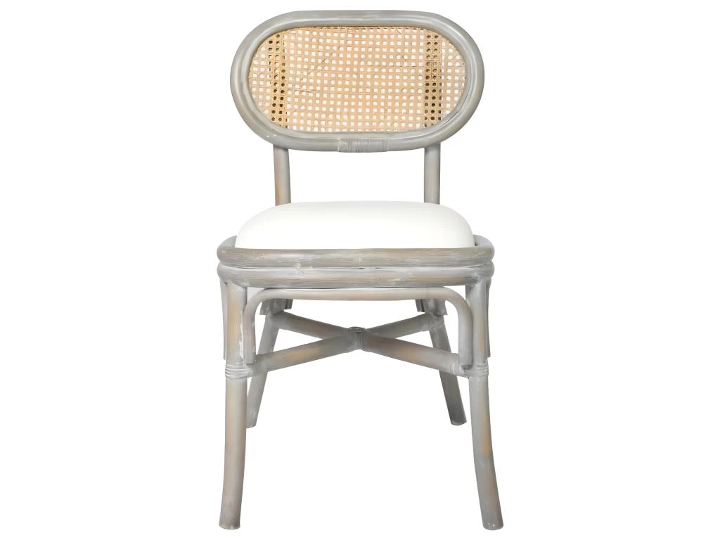 Lot De 2 Chaises De Salle à Manger Cuisine Design Classique Lin Gris CDS020563 5 Lot De 2 Chaises De Salle à Manger Cuisine Design Classique Lin Gris CDS020563 – Image 3