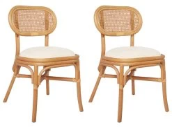 Lot De 2 Chaises De Salle à Manger Cuisine Design Classique Lin CDS020667
