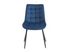Lot De 6 Chaises Matelassées - Velours Et Métal Noir - Bleu Nuit - OLLUA 12 Lot De 6 Chaises Matelassées - Velours Et Métal Noir - Bleu Nuit - OLLUA -Magasin de meubles de restaurant chaise 15854211