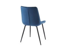 Lot De 6 Chaises Matelassées - Velours Et Métal Noir - Bleu Nuit - OLLUA 16 Lot De 6 Chaises Matelassées - Velours Et Métal Noir - Bleu Nuit - OLLUA -Magasin de meubles de restaurant chaise 15854213