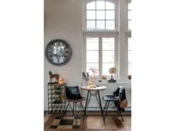 Chaise Loft Cuir Metal Noir Benarkin -Magasin de meubles de restaurant chaise 15866073