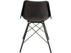 Chaise Loft Cuir Metal Noir Benarkin -Magasin de meubles de restaurant chaise 15866081