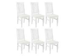 Lot De 6 Chaises GUERANDE - Pin Blanc