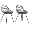 Lot De 2 Chaises De Salle à Manger Noires CANTON