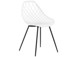 Lot De 2 Chaises De Salle à Manger Blanches CANTON -Magasin de meubles de restaurant chaise 16701745