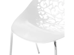 Ensemble De 4 Chaises Blanches MUMFORD -Magasin de meubles de restaurant chaise 16701771