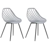 Lot De 2 Chaises De Salle à Manger Gris Clair CANTON