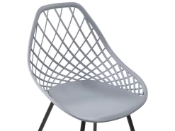 Lot De 2 Chaises De Salle à Manger Gris Clair CANTON -Magasin de meubles de restaurant chaise 16701829