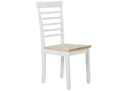Lot De 2 Chaises De Salle à Manger Bois Clair Et Blanches BATTERSBY 13 Lot De 2 Chaises De Salle à Manger Bois Clair Et Blanches BATTERSBY -Magasin de meubles de restaurant chaise 16703291