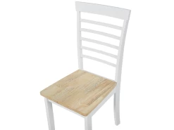 Lot De 2 Chaises De Salle à Manger Bois Clair Et Blanches BATTERSBY 17 Lot De 2 Chaises De Salle à Manger Bois Clair Et Blanches BATTERSBY -Magasin de meubles de restaurant chaise 16703299