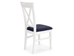 Lot De 2 Chaises En Tissu - Blanc/Bleu Navy 9 Lot De 2 Chaises En Tissu - Blanc/Bleu Navy -Magasin de meubles de restaurant chaise 17567747