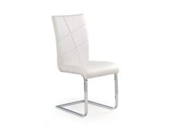ETIENNE Chaise En Cuir Synthétique - Blanc -Magasin de meubles de restaurant chaise 17568337