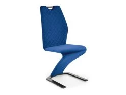 Lot De 2 Chaises Design En Velours - Bleu -Magasin de meubles de restaurant chaise 17568407