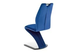 Lot De 2 Chaises Design En Velours - Bleu -Magasin de meubles de restaurant chaise 17568409