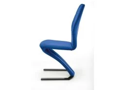 Lot De 2 Chaises Design En Velours - Bleu -Magasin de meubles de restaurant chaise 17568415