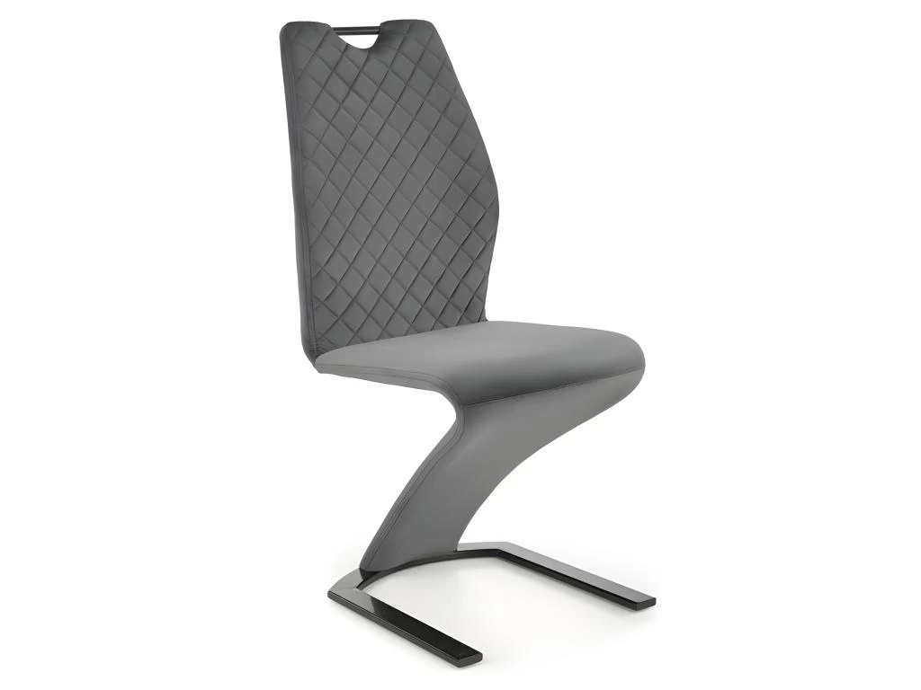 Lot De 2 Chaises Design En Velours - Gris 5 Lot De 2 Chaises Design En Velours - Gris – Image 3