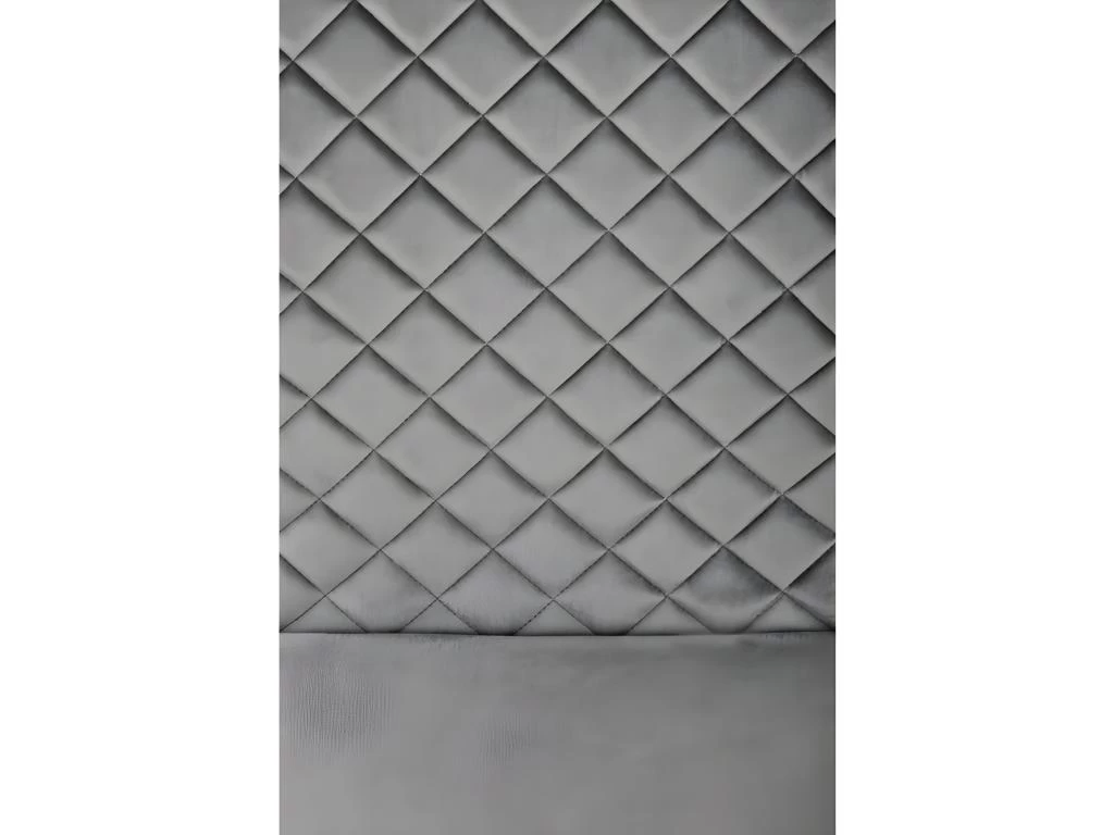 Lot De 2 Chaises Design En Velours - Gris 6 Lot De 2 Chaises Design En Velours - Gris – Image 4