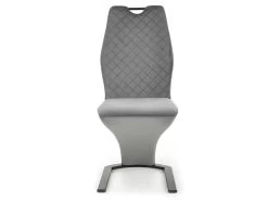 Lot De 2 Chaises Design En Velours - Gris 20 Lot De 2 Chaises Design En Velours - Gris -Magasin de meubles de restaurant chaise 17568555