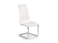 Lot De 2 Chaises AUDE En Cuir Synthétique - Blanc -Magasin de meubles de restaurant chaise 17568623
