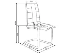 Lot De 2 Chaises AUDE En Cuir Synthétique - Blanc -Magasin de meubles de restaurant chaise 17568625