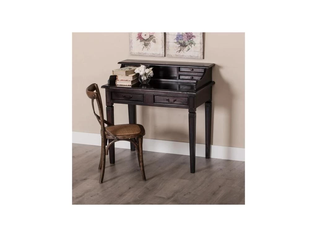 Duo De Chaises Bois Foncé - BRETT 4 Duo De Chaises Bois Foncé - BRETT – Image 2