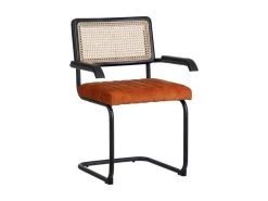 Duo De Chaises à Accoudoirs Métal/Rotin/Orange - MARIETTE 10 Duo De Chaises à Accoudoirs Métal/Rotin/Orange - MARIETTE -Magasin de meubles de restaurant chaise 17626387