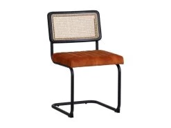 Duo De Chaises Métal/Rotin/Orange - MARIETTE 10 Duo De Chaises Métal/Rotin/Orange - MARIETTE -Magasin de meubles de restaurant chaise 17626411