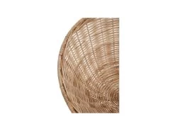 Chaise Rotin Naturel/Métal Blanc - HAROLD -Magasin de meubles de restaurant chaise 17628405