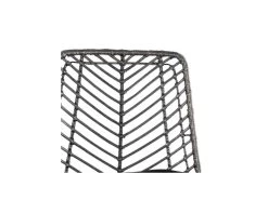 Chaise Rotin Gris/Métal - FRANCINE 12 Chaise Rotin Gris/Métal - FRANCINE -Magasin de meubles de restaurant chaise 17635227