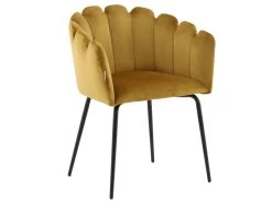 Fauteuil En Velours Et Métal Limhamn -Magasin de meubles de restaurant chaise 17707691