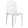 Lot De 6 Chaises De Table-salle à Manger - Cuisine - Interieur/exterieur En Résine Coloris Blanc - Longueur 47 X Profondeur 50 X Hauteur 87 Cm -Magasin de meubles de restaurant chaise 17733799