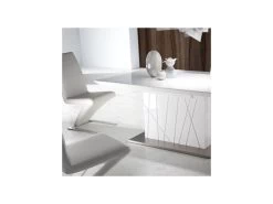 Duo De Chaises Simili Cuir Blanc - ZAIA -Magasin de meubles de restaurant chaise 17789063