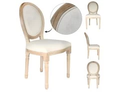 Chaise Eleonor Beige -Magasin de meubles de restaurant chaise 17922881