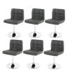 Lot De 6 Chaises Fauteuils De Salle à Manger En Synthétique Gris CDS04267 2 Lot De 6 Chaises Fauteuils De Salle à Manger En Synthétique Gris CDS04267 -Magasin de meubles de restaurant chaise 18003857