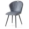 Chaise Simili Gris Avec Poignée SC2 Pieds Métal - Gris 1 Chaise Simili Gris Avec Poignée SC2 Pieds Métal - Gris -Magasin de meubles de restaurant chaise 18081531
