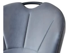 Chaise Simili Gris Avec Poignée SC2 Pieds Métal - Gris -Magasin de meubles de restaurant chaise 18081537