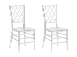 Lot De 2 Chaises Transparentes CLARION