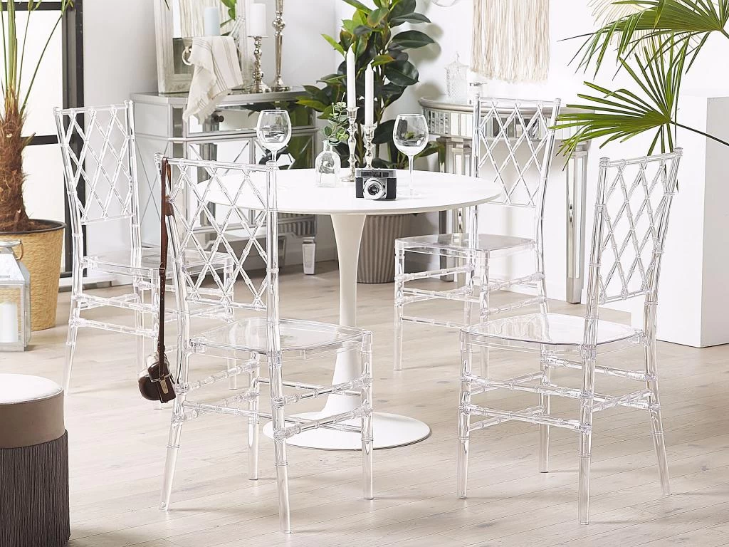 Lot De 2 Chaises Transparentes CLARION 4 Lot De 2 Chaises Transparentes CLARION – Image 2