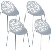 Ensemble De 4 Chaises Grises MUMFORD