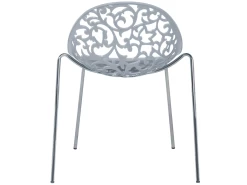 Ensemble De 4 Chaises Grises MUMFORD -Magasin de meubles de restaurant chaise 18195817