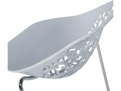 Ensemble De 4 Chaises Grises MUMFORD -Magasin de meubles de restaurant chaise 18195823