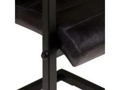 Lot De Deux Chaises De Salle à Manger Cuir Véritable Anthracite 1902161 -Magasin de meubles de restaurant chaise 18267205