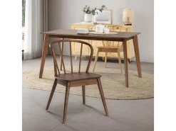 Pack 2 Chaises Brisa En Bois Coleur Noyer -Magasin de meubles de restaurant chaise 18377211