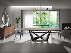 Chaise à Manger Velours Et Similicuir. 4109 ANGEL CERDA -Magasin de meubles de restaurant chaise 18422293