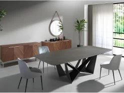 Chaise à Manger Velours Et Similicuir. 4109 ANGEL CERDA -Magasin de meubles de restaurant chaise 18422303